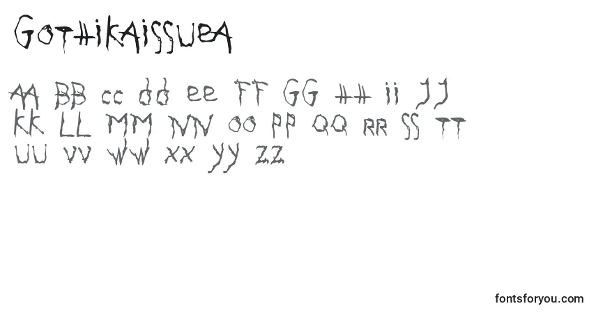 GothikaIssueA Font – alphabet, numbers, special characters
