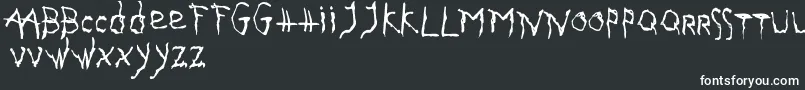 GothikaIssueA Font – White Fonts on Black Background