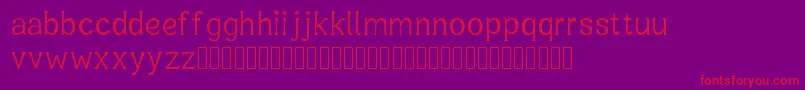 Oxygetrompal Font – Red Fonts on Purple Background