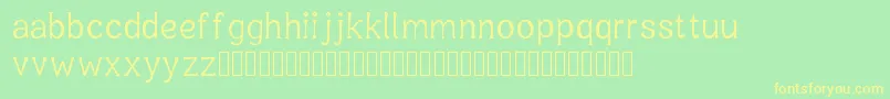 Oxygetrompal Font – Yellow Fonts on Green Background