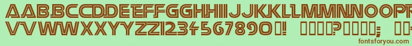 Battlest Font – Brown Fonts on Green Background