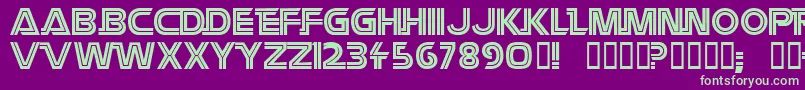 Battlest Font – Green Fonts on Purple Background