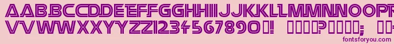 Battlest Font – Purple Fonts on Pink Background