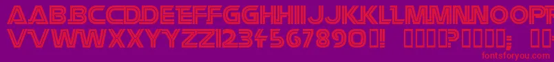 Battlest Font – Red Fonts on Purple Background