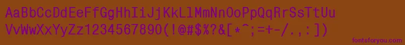 Шрифт MonocondensedcttBold – фиолетовые шрифты на коричневом фоне