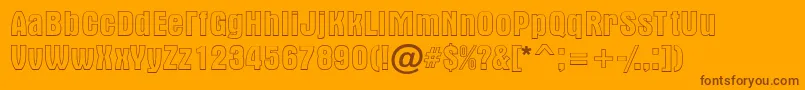 Altern2 Font – Brown Fonts on Orange Background