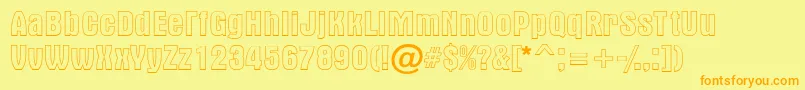 Altern2 Font – Orange Fonts on Yellow Background