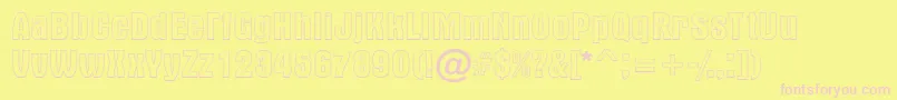 Altern2 Font – Pink Fonts on Yellow Background