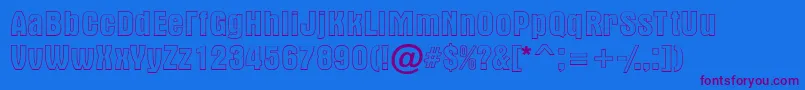 Altern2 Font – Purple Fonts on Blue Background