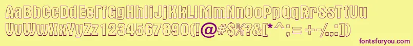 Altern2 Font – Purple Fonts on Yellow Background