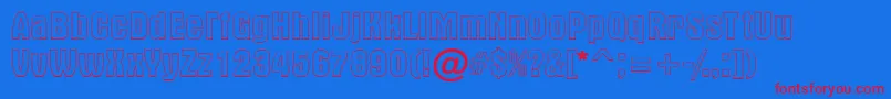 Altern2 Font – Red Fonts on Blue Background