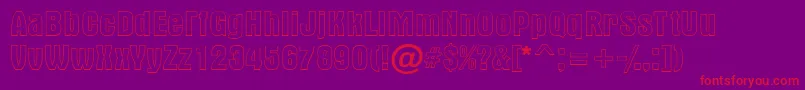 Altern2 Font – Red Fonts on Purple Background