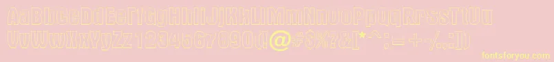 Altern2 Font – Yellow Fonts on Pink Background