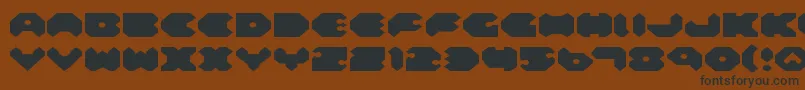 Saiba mais sobre a fonte FeldercarbExpanded Fonte FeldercarbExpanded – fontes pretas em um fundo marrom