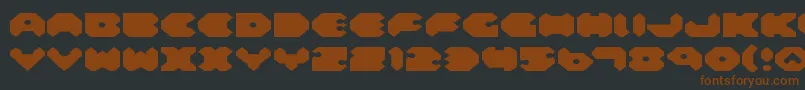 FeldercarbExpanded Font – Brown Fonts on Black Background