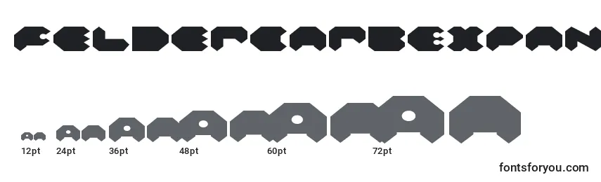FeldercarbExpanded Font Sizes