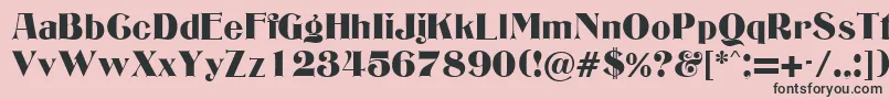 EdgwareRegularDb Font – Black Fonts on Pink Background