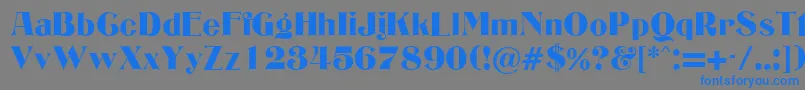 EdgwareRegularDb Font – Blue Fonts on Gray Background