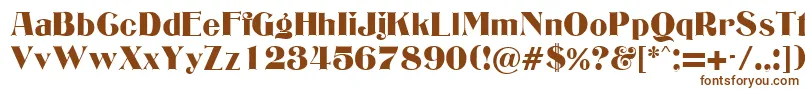 EdgwareRegularDb Font – Brown Fonts on White Background