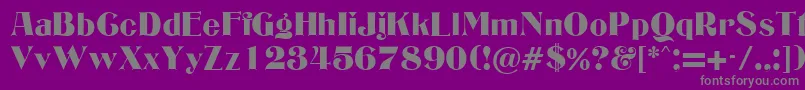 EdgwareRegularDb Font – Gray Fonts on Purple Background