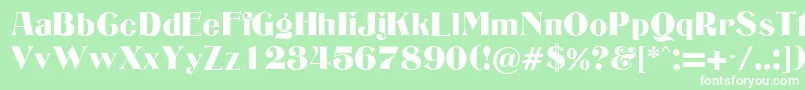 EdgwareRegularDb Font – White Fonts on Green Background