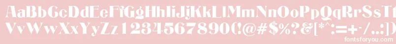 EdgwareRegularDb Font – White Fonts on Pink Background