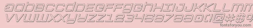 Colonymarines3Dital Font – Gray Fonts on Pink Background