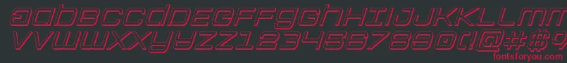 Colonymarines3Dital Font – Red Fonts on Black Background