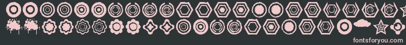 Dingbatzformz Dsg Font – Pink Fonts on Black Background