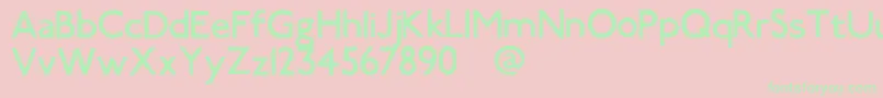 Smog Font – Green Fonts on Pink Background