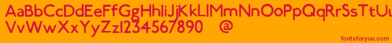 Smog Font – Red Fonts on Orange Background