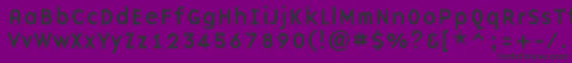 fuente Baseninec – Fuentes Negras Sobre Fondo Morado
