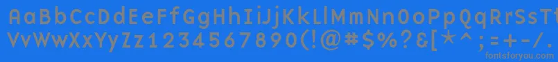 Baseninec Font – Gray Fonts on Blue Background