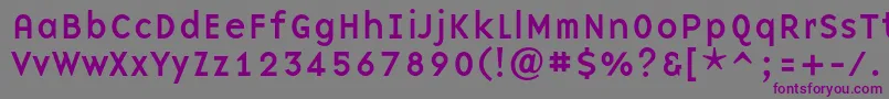 Baseninec Font – Purple Fonts on Gray Background