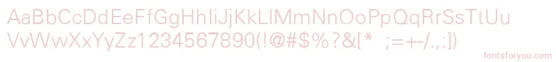 InsularThinLight Font – Pink Fonts on White Background