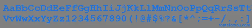 More about CourierNewCeBold Font CourierNewCeBold Font – Blue Fonts on Gray Background