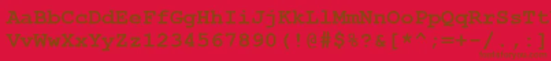 Подробнее о шрифте CourierNewCeBold Шрифт CourierNewCeBold – коричневые шрифты на красном фоне