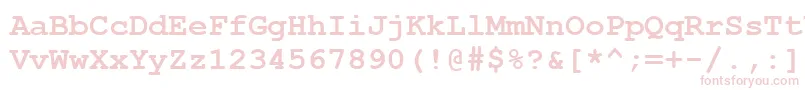 CourierNewCeBoldフォントについての詳細 フォントCourierNewCeBold – 白い背景にピンクのフォント