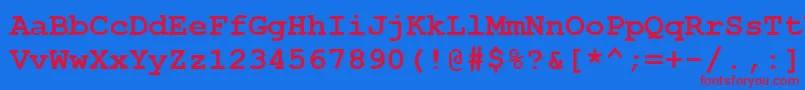 Más sobre la fuente CourierNewCeBold fuente CourierNewCeBold – Fuentes Rojas Sobre Fondo Azul