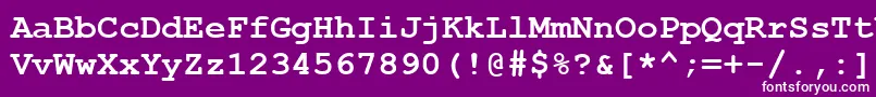 Más sobre la fuente CourierNewCeBold fuente CourierNewCeBold – Fuentes Blancas Sobre Fondo Morado