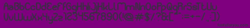 Liberate-fontti – mustat fontit violetilla taustalla