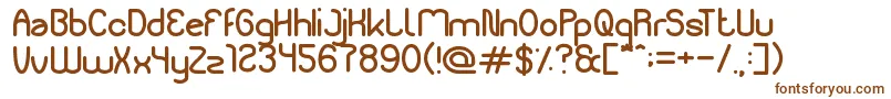 Шрифт Liberate – коричневые шрифты на белом фоне