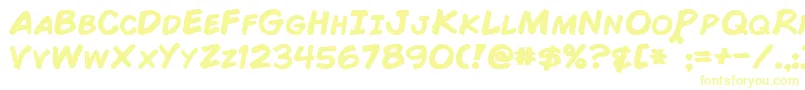 ComicBookBold Font – Yellow Fonts