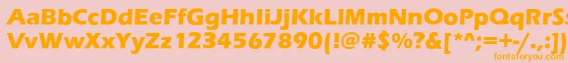 EnnisBold Font – Orange Fonts on Pink Background