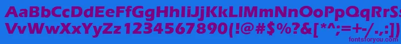 More about EnnisBold Font EnnisBold Font – Purple Fonts on Blue Background