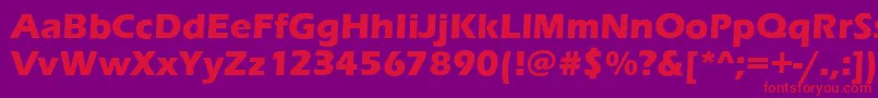 EnnisBold Font – Red Fonts on Purple Background