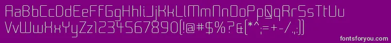 Шрифт Moon00 – зелёные шрифты на фиолетовом фоне