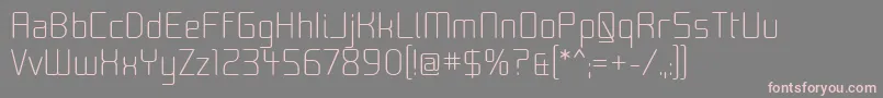 フォントMoon00 – 灰色の背景にピンクのフォント