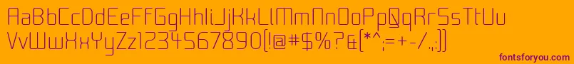 Moon00 Font – Purple Fonts on Orange Background