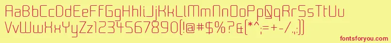 Moon00 Font – Red Fonts on Yellow Background